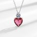Live Streaming Style Light Luxury Colored Zircon Heart Earrings For Female Niche Exquisite Necklaces, Earrings, Jewelry_ipsvogv.com