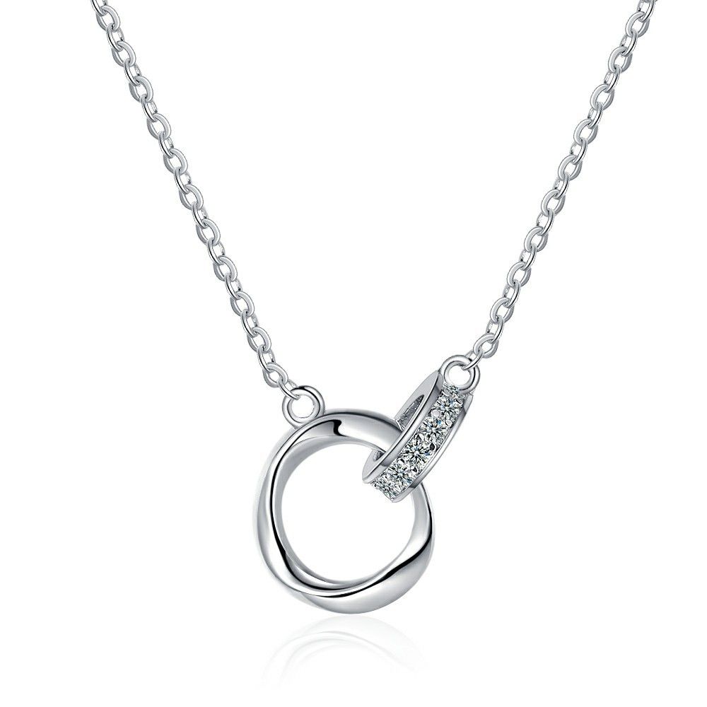 Mobius ring necklace women's ins style temperament niche light luxury high end design all match clavicle chain trend_ipsvogv.com