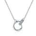 Mobius ring necklace women's ins style temperament niche light luxury high end design all match clavicle chain trend_ipsvogv.com