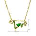 Temperament Sweet And Smart LOVE Copper Plated Gold Necklace Live Broadcast Korean Version Of Girls Pendant Clavicle Chain Girlfriends_ipsvogv.com