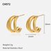 Unisex Geometric Earrings For Women High End Small Accessories Niche Stainless Steel Earrings Hot Selling_ipsvogv.com