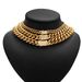 6mm-14mm New Gold Cuban Stainless Titanium Steel Men's Encrypted Chain Necklace With Zircon Buckle Collar_ipsvogv.com