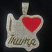 Ins Hip-Hop Alloy Necklace With Inlaid Diamonds Exaggerated Pendant Letter Personality Trendy Brand Accessories_ipsvogv.com
