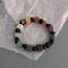 Black Eight Dice Volcanic Stone Bracelet Men's High End Bracelet Women's Adjustable Hand Jewelry_ipsvogv.com