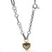 Women’s Jewelry Set Fashion New Retro Heart Shaped Stainless Steel Versatile Twisted Bracelet Necklace Female Valentine's Day Gift_ipsvogv.com