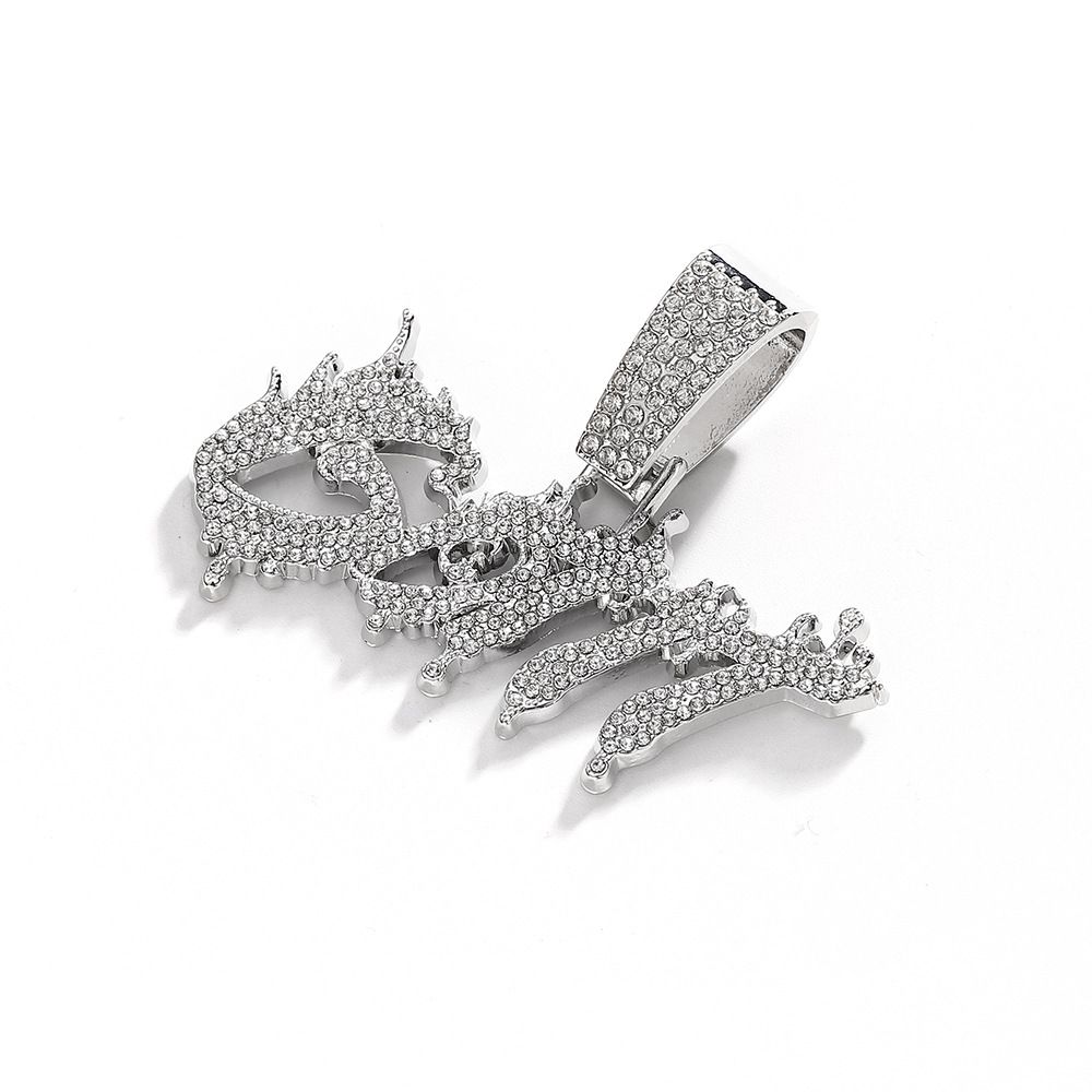 Personalized New Product 3D Full Diamond Flame Letter GOTIT Pendant Hip Hop Street Rap Jewelry For Men_ipsvogv.com