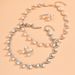 Women’s Jewelry Set Fashion Jewelry Hot Selling Women's Pearl S Shaped Jewelry New Bridal Wedding Accessories_ipsvogv.com