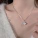 Pure Silver One Necklace, Female Ins, Niche, Gentle Temperament, High-end Feeling, Shell Collarbone Chain, Valentine's_ipsvogv.com