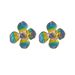 Fashion Retro All Match Colorful Earrings Medieval Oil Painting Series Advanced Niche Earrings Love Geometric Flower Earrings_ipsvogv.com