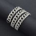 Hip Hop Full Diamond Cuban Chain Necklace Personalized Street Dance Motorcycle Men's Cool Accessories Jewelry Width 13mm_ipsvogv.com
