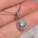 Cao Shi Copper Plating Platinum Pendant Exquisite Disc Zircon Ins Style Necklace Classic Collar Chain Female_ipsvogv.com