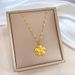 Full Body 【 Titanium Steel 】 Stereoscopic Flowers, Personalized And Minimalist, Genuine Gold Necklace In The Stove, 【 】 Flowers, Minimalist, Stove,_ipsvogv.com
