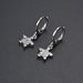 Unisex Diamond CZ Zircon Star Earrings Light Luxury Romantic Female Earrings Ins Style Earrings_ipsvogv.com