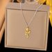 Rose Necklace, Simple Sweet Style Versatile Pendant, Collarbone Chain, Titanium Steel Material, Versatile, Trendy And_ipsvogv.com