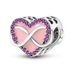 Women's Jewelry Personalized Copper Plated Silver Accessories Color Zirconium Love Beaded Charms Bracelet Necklace_ipsvogv.com
