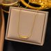 New Korean Version Niche Eggplant Curved Necklace Versatile Fashion Collarbone Snake Bone Chain Lover Gift_ipsvogv.com