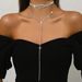 Double Layer Y-Shaped Metal Clavicle Chain - Trendy Layered Necklace For Women_ipsvogv.com
