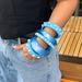 Exaggerated Sweet Cool Ins Style Sparkling Pink Wide Fashionable Irregular Pearl Bracelet_ipsvogv.com