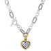 Women’s Jewelry Set Fashion New Retro Heart Shaped Stainless Steel Versatile Twisted Bracelet Necklace Female Valentine's Day Gift_ipsvogv.com
