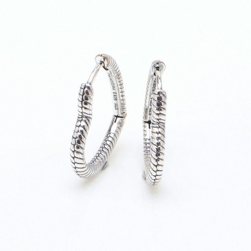 New Silver Plated Moments Heart Shaped Earrings, Fashion Love Earrings, Valentine's Day Gift For Women_ipsvogv.com