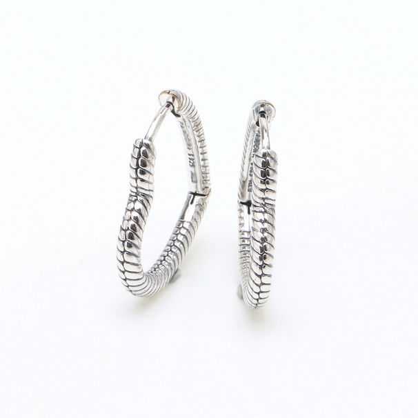New Silver Plated Moments Heart Shaped Earrings, Fashion Love Earrings, Valentine's Day Gift For Women_ipsvogv.com