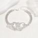 Unisex Hot Selling Diamond Anklet Fashion Pendant Double Love Patch_ipsvogv.com