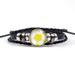Unisex Sports Bracelet - Leather & Woven Beads (Football, Basketball, Tennis Fan Gift)_ipsvogv.com