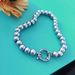 Shiny Polished Stainless Steel Men Women Round-beads Round Buckle Braclet_ipsvogv.com