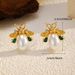 Women’s Jewelry Set Fashion New Fashion Ins Golden Bee Earrings Personality Trend Earrings_ipsvogv.com
