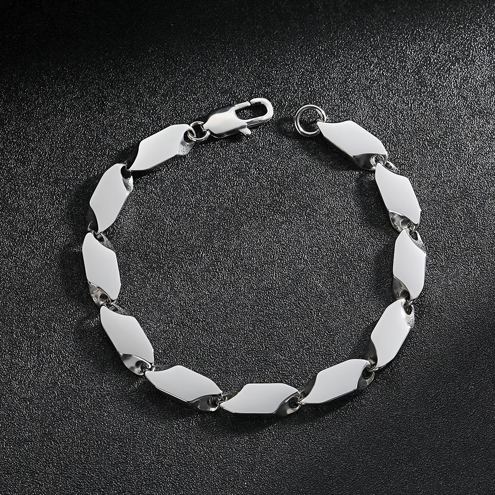 Steel Titanium For Men New Fashion Irregular Simple Trendy Ins Hip-Hop Bracelet High-End Feel_ipsvogv.com