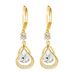 Unisex Real Gold Brass Electroplating Niche Diamond Drop Hollow Earrings Simple Design Ear Buckles_ipsvogv.com