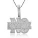 Unisex Hip Hop Pendant Letter Hip Hop Necklace Micro Large Inlaid Zircon Fashionable Personality Trendy Brand Pendant Accessories_ipsvogv.com