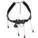 Sweet, Cool, Spicy Girl Style Leather Three-dimensional Drip Oil Rose Tassel Necklace With Female Design Sense, Choker_ipsvogv.com
