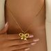 2024 New Xiaoxiangfeng Women's Butterfly Knot, niche design, collarbone chain, versatile long necklace, high-end jewelry_ipsvogv.com