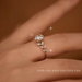 New Mosang Stone Diamond 1 Carat Pure Silver Laurel Male Wedding Proposal Gift Ring for Girlfriend_ipsvogv.com