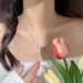 S Pure Silver Minimalist Navy Blue Treasure Necklace Ins Japanese And Korean Light Luxury Temperament Exquisite High-end_ipsvogv.com