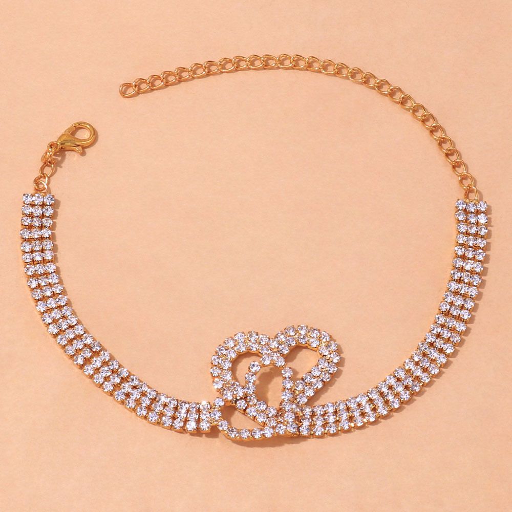 jewelry love multi-row Anklet shiny ocean wind beach ankle chain trembles explosions Anklet_ipsvogv.com