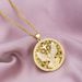 hot selling Eagle Guardian cross pendant necklace unisex copper plated real gold inlaid zircon accessories_ipsvogv.com