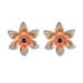 Patek Colorful Oil Drop Earrings Antique Oil Painting New Chinese Flower Earrings Niche Versatile Accessories High End_ipsvogv.com