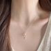 Korean Bowknot Ribbon Necklace 2024 New Light Luxury High-end Ins Style Niche Sweet Simple Clavicle Chain_ipsvogv.com