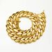 Men's Jewelry Hip Hop Jewelry Stainless Steel Titanium Steel Thin Cuban Chain Encryption Chain Necklace Clavicle Chain Vacuum Gold Plated_ipsvogv.com