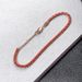 V 23 Year Edition Rede French Red Rope Bracelet Gold Plated High End Light Luxury Versatile Couple's Style_ipsvogv.com