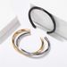 Watch Accessories European And American Fashion Simple Titanium Steel C Shaped Open Bracelet Couple Bracelet Female_ipsvogv.com