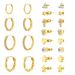 Women’s Jewelry Set Fashion Hot Sales Real Gold Brass Electroplating Personalized Creative Five Pointed Star Earrings Earrings Set_ipsvogv.com