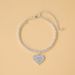 Hot Selling Rhinestone Love Pendant Anklet, Summer Beach Sandals, Ankle Claw Chain, Women's Jewelry_ipsvogv.com