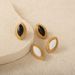 Women's Jewelry K Real Gold Electroplating Simple And Versatile Colorful Horse Eye Stone Earrings_ipsvogv.com