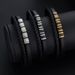 Men's Personalized Multi-layer Braided Bracelet Stainless Steel Curved Tag Leather Wristband Jewelry_ipsvogv.com