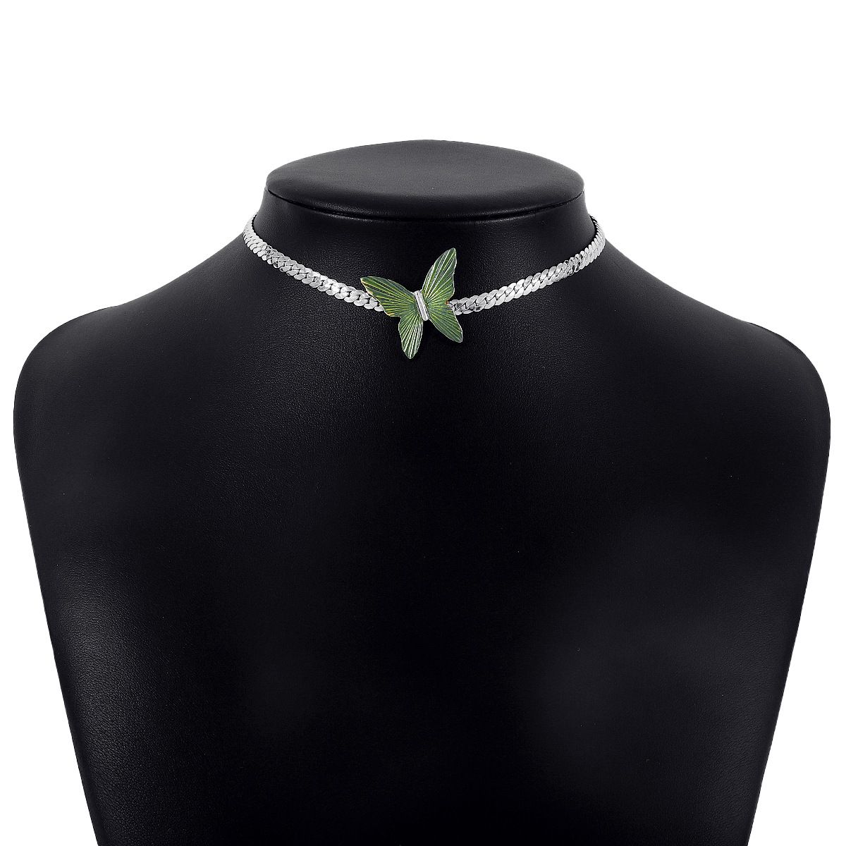 10724 Jewelry Sexy Modern Butterfly Choker Neckchain with a Sweet and Unique Geometric Necklace_ipsvogv.com