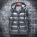 Winter New Casual Shiny Thickened Warm Down Cotton Waistcoat Men's Sleeveless Vest Jacket_ipsvogv.com