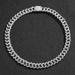 Men's hip hop trendsetter diamond box buckle Cuban chain thick 13mm dense hip hop necklace clavicle chain_ipsvogv.com